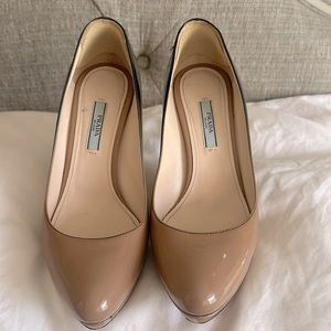 Beautiful ombré patent leather Prada pumps